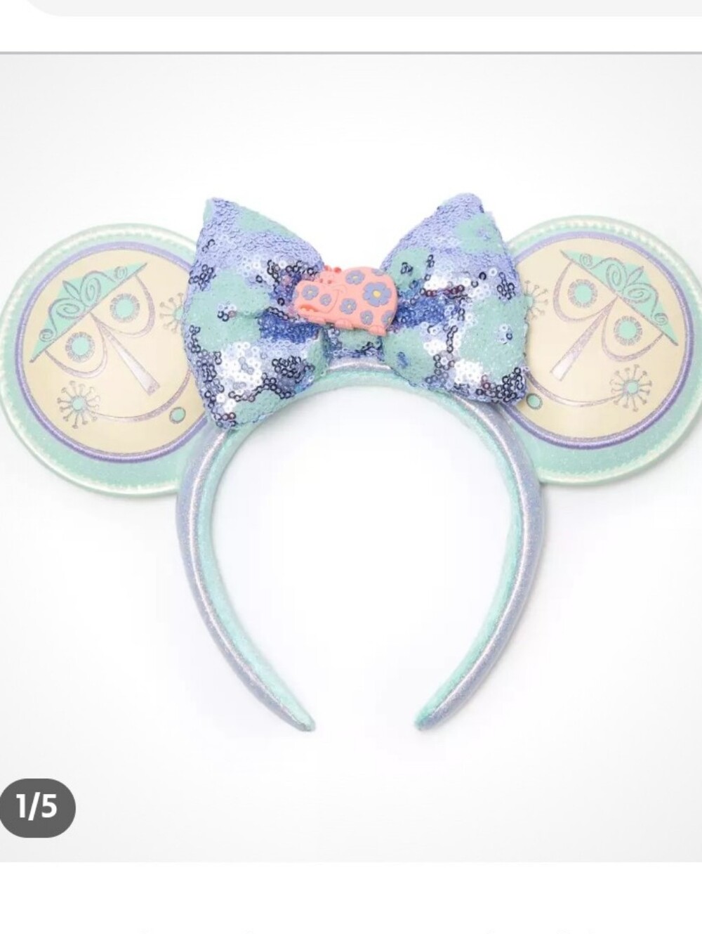 NWT Disney Parks ''it's a small world'' Ear Headband with Sequined Bow